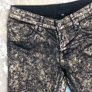 CARMAR by LF Gold Metallic Jeans